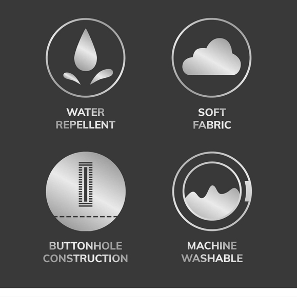 New Maytex Norwich Textured Fabric Shower Curtain or Liner, White 72.00" x 70.00 - Picture 5 of 7